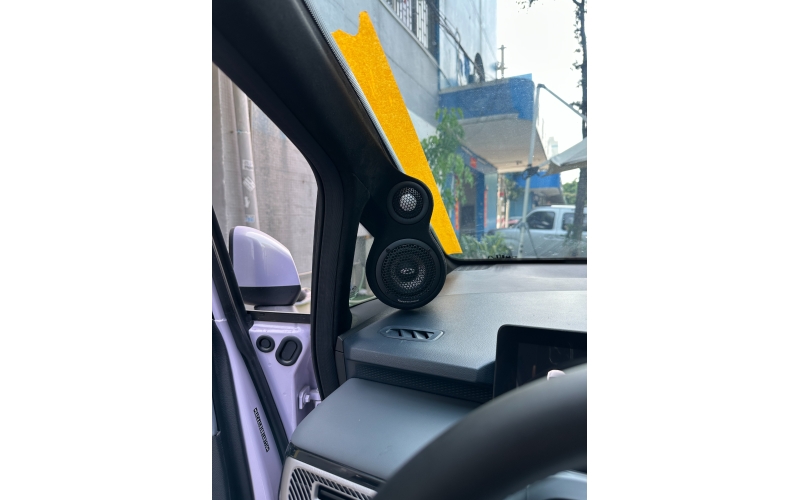 在江门埃安AION音响怎么升级？【江门唐声汽车音响】推荐意大利TEC月亮神三分频
