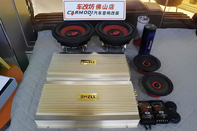 宝马525Li改装意大利TEC声浪系列SPL6/K加SQ3中音打造三分频音响系统